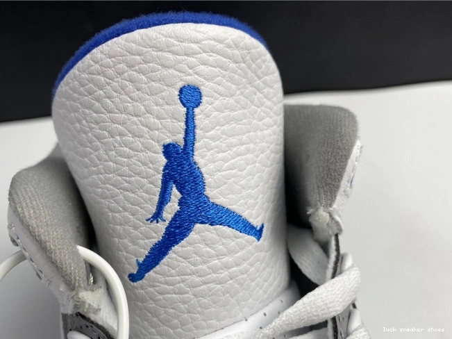 Rep LUCY Retro 3 Blue Air White Jordan CT8532-040 0815